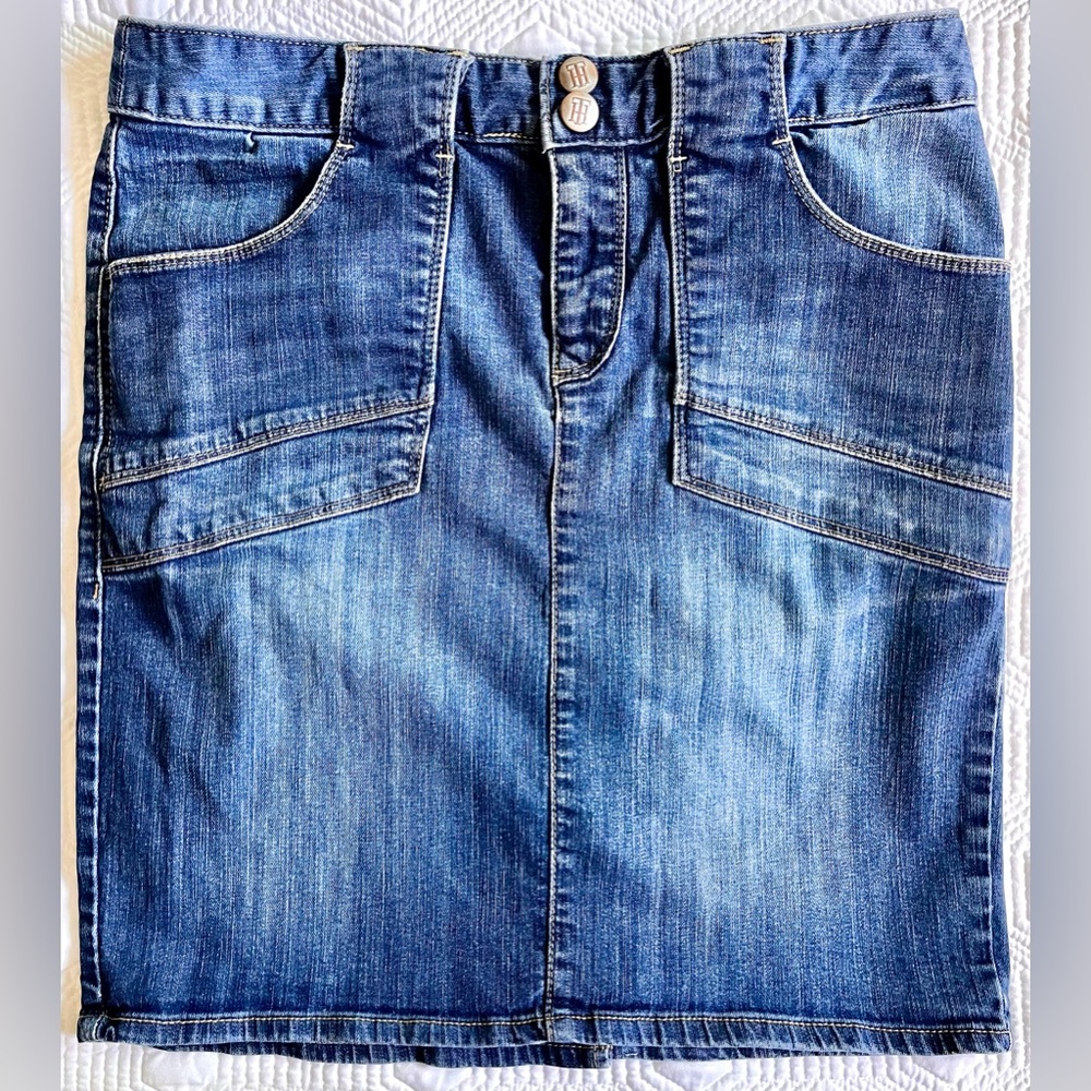 Vintage Tommy Hilfiger Denim Blue Skirt